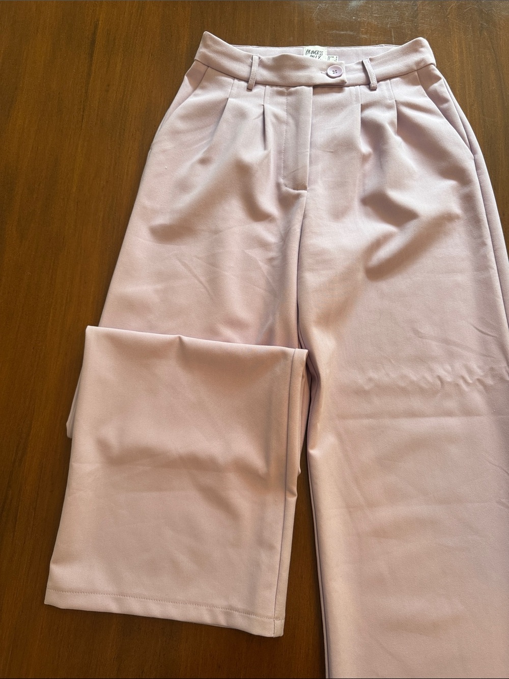 High-Rise Wide Leg Pants - lilac princess polly